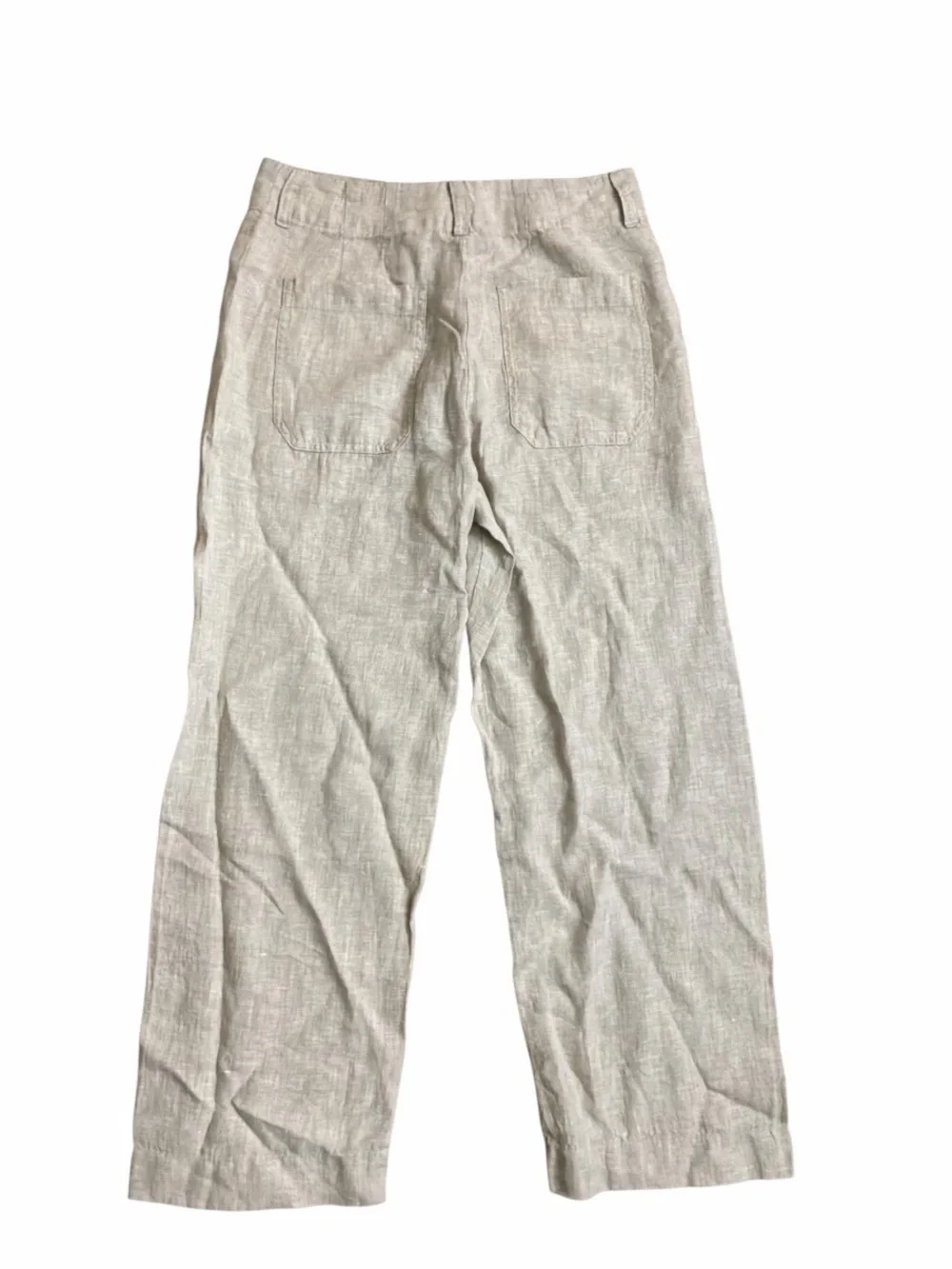 NWT Quince European Linen Patch Pocket Wide Leg Pants Size 6